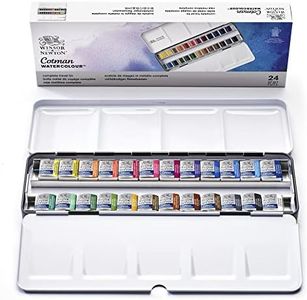 Cotman Watercolours Metal Sketchers' Box - 24 Half Pans