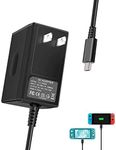 Switch Charger for Nintendo Switch/Switch OLED/Switch Lite, 2.5Hours Fast Charging with 5ft Charging Cord, 15V 2.6A Switch Dock, Nintendo Switch AC Adapter Support Tv Mode(This is Not an OEM Charger)