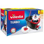 Vileda Easy Wring and Clean Microfibre Mop and Bucket with Power Spin Wringer