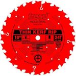 Freud LU87R010 10-Inch 24 Teeth Thin Kerf Ripping Saw Blade with 5/8-Inch Arbor and Perma-Shield Coating