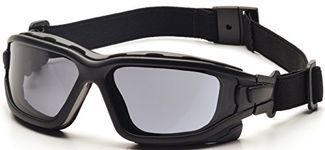 Pyramex I-Force Slim Safety Goggle, Black Frame/Gray Anti-Fo