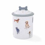 Portmeirion Home & Gifts WN4096-XL Dog Treat jar, Ceramic, Grey