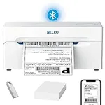 Nelko Bluetooth Thermal Label Printer, Wireless 4x6 Shipping Label Printer for Shipping Packages, Support Android, iPhone and Windows, Widely Used for Amazon, Ebay, Shopify (Sliver White)