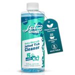 JetShine Jet Tub Cleaner for Your Jetted Tub, Bathtub, Whirlpool Tub, and Jacuzzi Tub - The Leading Jetted Tub Cleaner – Septic Safe, 5 Cleanings per Bottle, 16 Ounces