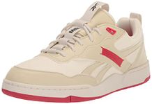 Reebok Unisex BB 4000 II Basketball Shoe, Vegan/Vintage Chalk/Black/Vector Red, 5.5 US Men, Vegan/Vintage Chalk/Black/Vector Red, 7 Women/5.5 Men