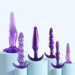 CKV6-6 Purple Romantic Trainer Kit Male Exercise Anil Plug Kit Carefully Designed for You and Your Partner