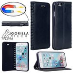 Gorilla Tech iPhone 6 Plus 6S+ Handmade Vintage Leather Case Wallet Flip Cover Protective