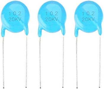 20pcs 20KV 1nF 0.001uF Ceramic Disc Capacitors 1000PF Capacitor 102 High Voltage Ceramic Capacitor Kit for Electronic Accurate Instruments