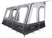 Lichfield Dakota Caravan Inflatable Air Awning, Excalibur, 4m [Amazon Exclusive], 150D Waterproof Polyester with PVC Draught Skirt, Rock Pegs and Storm Straps