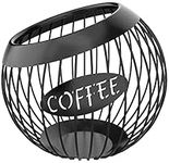 KUSOVILI Coffee Pod Holder, Large Capacity K Cup and Espresso Coffee Pod Organizer for Counter Coffee Bar, Metal Coffee Capsule Storage Basket