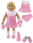 Pink Cheerleader Uniform with Shoes