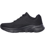 Skechers Women's Arch Fit Big Appeal Trainers, Black Mesh / Trim, 6 UK