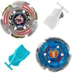 Magicmode Bey Battling Top Metal Fusion Set-2 Spinning Tops Battle Set with 2 Launchers for Kids & Adults (BB28+BB43)