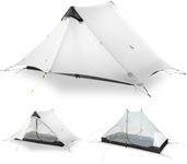 LANSHAN Ultralight Tent 3-Season Backpacking Tent for 1-Person or 2-Person Camping, Trekking, Kayaking, Climbing, Hiking, White, 2-Person