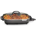 Presto 06858 Slimline Skillet with Glass Cover, Black