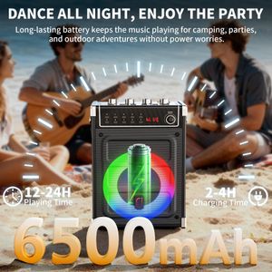 JYX Karaoke Machine with 2 Wireless Microphones – Black
