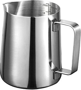Pichet à lait 600 ml 600 ml 20 oz Espresso Mousseur à lait en acier inoxydable 304 Barista Tasse pour la préparation de café cappuccino