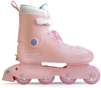 RollingBunny Inline Skates for Women Girls, Pink Adjustable Roller Blades for Adult Female (S (1-4))