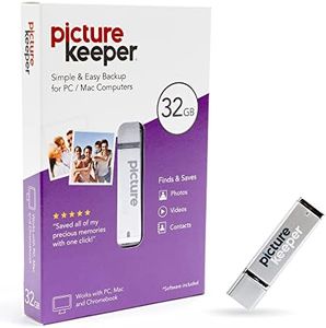 Picture Keeper 32Gb Portable Flash USB Photo Backup and Storage Device for Pc and Mac Computers