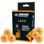 Donic-Schildkröt Jade Table Tennis Balls, 40 mm, Orange, 6 Pieces, 618378