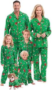 PajamaGram Family Christmas Pajamas - Christmas Pajamas For Family Charlie Brown, Green, XX-Large