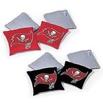 Wild Sports NFL Tampa Bay Buccaneers 8pk Dual Sided Bean Bags, Team Color