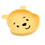 Bumkins Disney Silicone Grip Dish, Suction Plate, Baby Toddler Plate, BPA Free, Microwave Dishwasher Safe - Winnie The Pooh