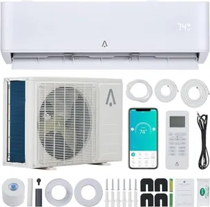 Takywep 18000 Btus Split Air Conditioner, 23 SEER2 Mini Split Air Conditioners Cools Rooms up to 1250 Sq. Ft. Wall Mount Inverter Ductless Mini Split A/C w/Heat Pump, Inverter System, Wifi Enabled