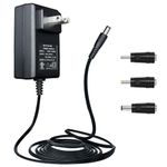 UL Listed 5V 2A 6ft Power Supply Adapter with 3 Tips, AC to DC 5V 2000mA 10W Wall Charger for USB Hub Tablets Baby Monitor Star Shower TV Box Camera Scanner GPS Webcam Speaker Router and More