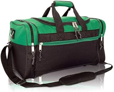 Dalix 17 "en blanco Duffle Bag Duffel Bolsa de deporte tamaño de viaje resistente bolsa de deporte