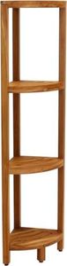 AquaTeak Kai Four-Tier Corner Teak Bath Stand