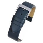 Pure Swiss 20mm Leather Watch Strap With Stainless Steel Pins And Tool. Colour Blue