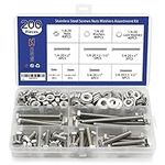 200PCS Nuts and Bolts 1/4-20 x 1/2”