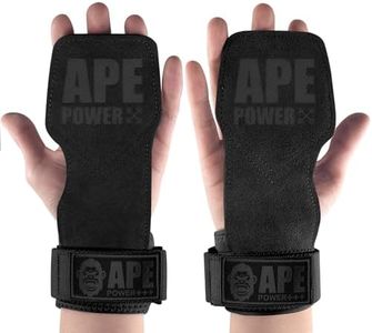 Power Ape Weight Lifting Straps with Wrist Support, Gym Wrist Straps for Weightlifting and Workout, Power Weightlifting Gym Gloves，Exercise Straps ，Lifting Grips Hand Straps for Men and Women（Black）