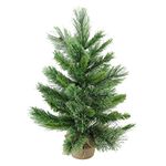 Northlight Mixed Pine Artificial X-Mas Tree in Burlap Base, Brown