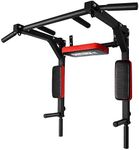 OneTwoFit Multifunctional Wall Mounted Pull Up Bar/Chin Up bar,Dip Station for Indoor Home Gym Workout,Power Tower Set Training Equipment Fitness Dip Stand Supports to 440 Lbs OT126