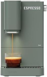 Terra Kaffe Demi Compact Fully Automatic Espresso Machine - Roaster-Approved Espresso Settings - Barista-Level Quality with Built-In Grinder - Coffee Machine - Forest