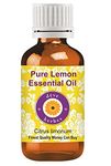 Deve Herbes Pure Lemon Essential Oil (Citrus limonum) Steam Distilled 30ml