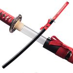 Japanese Katana Sword Real Sharp Cold Steel Katana 1060 Steel Samurai Sword Tanjiro Sword Training Katana ("Crane" theme)