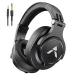 Adcom Sound Master Professional Studio Monitoring DJ Wired Over Ear Headphones with 40mm Drivers, Fashion Design & 2 Detachable Cables (3.5mm & 6.3mm) (Black)