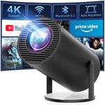CLOKOWE Portable 4K Mini Projector 