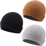 PESAAT Newborn Hospital Hat Infant Baby Boy Girl Cotton Beanie Preemie 0-12months Hats (6-12 Months, Black+Gray+Coffee)