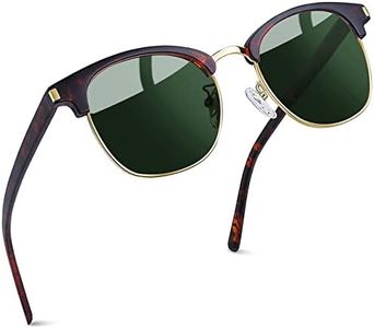 Joopin Gafas de Sol Unisex Polarizadas Protección UV400 Semi-Rimless Marco Estilo Vintage Gafas de Sol Hombres Mujeres para Conducción Viajes Playa Deportes al Aire Libre Oliva