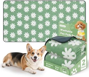LOOBANI Reusable Pee Pads for Dogs: 2 Pack Reusable Puppy Pads, 36" x72