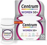 Centrum Women 50+ Multivitamin Tablets for Women, 30 Tablets with 23 Essential Nutrients including Vitamin C, D and Zinc