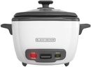 BLACK+DECKER 16-Cup Rice Cooker, RC516, 8-Cup Uncooked Rice, Steaming Basket, Removable Non-Stick Bowl, One Touch