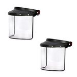 Windsor B Type Face Shield With Elastic Set of 2 pcs (6X12 Inch,Black)