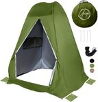 Pop Up Large Privacy Tent - 7ft Tall - Oversized Strong Camping Toilet Tent- Portable Camp Shower Pod w/Hooks- Porta Pod- Outdoor Bathroom, Potty, Changing Private Room (Green 5 x 5 x 7)