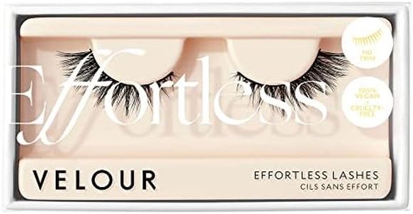 Velour Synthetic Lashes, Effortless Collection, Wear up to 25 Times - Reusable, Natural False EyeLashes - 6 Styles, Long-Lasting, No-Trim Strip Eyelashes for Volume and Curl - Lightweight Fake Lashes, All Eye Shapes