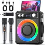 VOSOCO Karaoke Machine with 2 Wirel